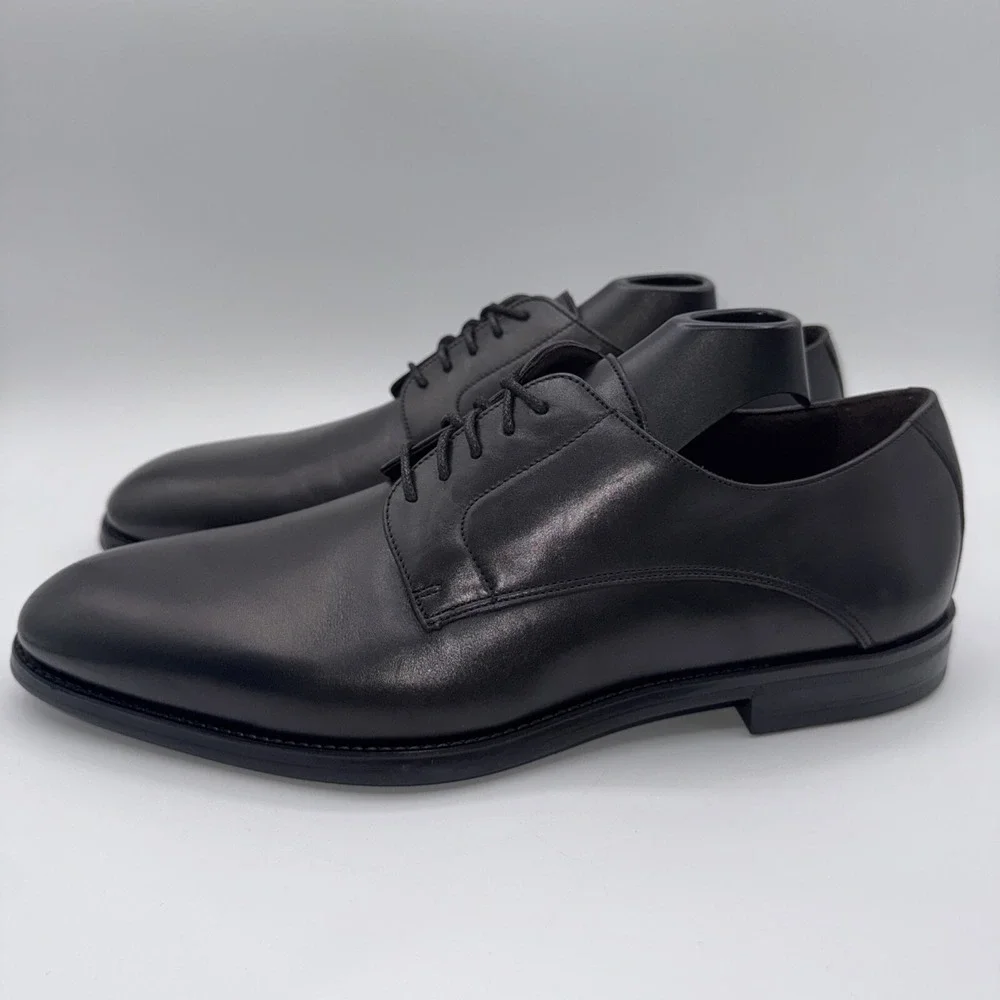 To Boot New York Amadeo Derby‎ Men's Size 8.5 Black Italian Leather